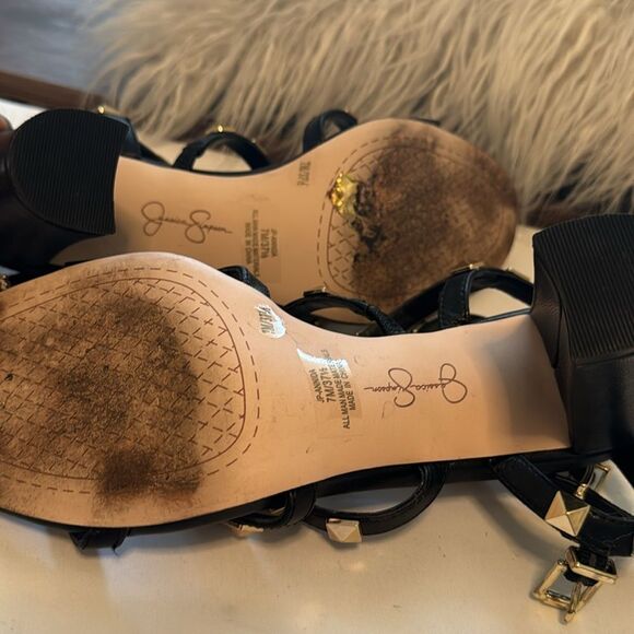 Studded heeled sandals - Picture 4 of 5